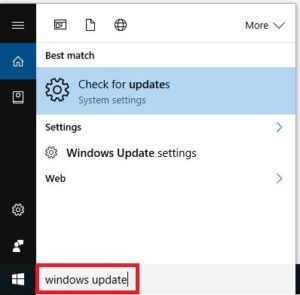 search-windows-update
